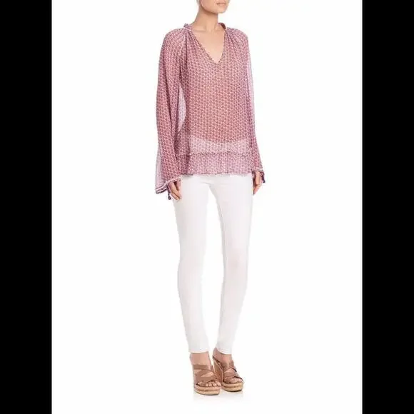 CALYPSO ST. BARTH Tunic SERMI Silk Blouse Bikini Cover-Up S Small Janeiro - Picture 9 of 9